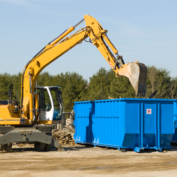 is there a minimum or maximum amount of waste i can put in a residential dumpster in Countyline